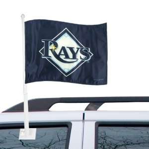  MLB Tampa Bay Rays 11 x 15 Navy Blue Car Flag Sports 