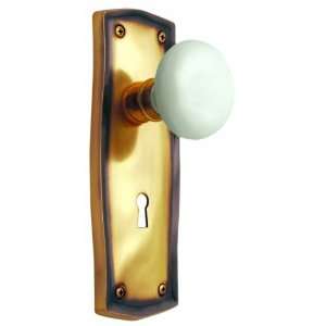   704928 Prairie Antique Brass Privacy Mortise Lock