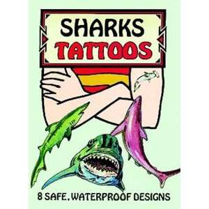  Dover Temporary Tattoos Sharks Arts, Crafts & Sewing