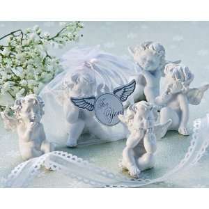  Baby Keepsake Little Angel Cherub Figurine Favors Set of 4 Baby