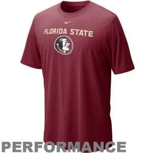 Nike Florida State Seminoles (FSU) Garnet Legend Logo Performance T 