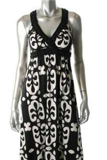 INC NEW Black Versatile Dress Embellished Padded Bust S  
