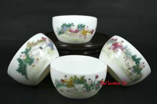 Fairy Tales Jingdezhen Tea Cup 60cc Porcelain *4 cups  
