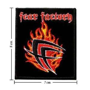 com Fear Factory Music Band Logo Ii Embroidered Iron on Patches Free 