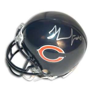  Thomas Jones Chicago Bears Autographed Mini Helmet Sports 