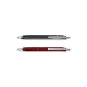  ballpoint pen offers a balanced metal barrel, traction dimples 