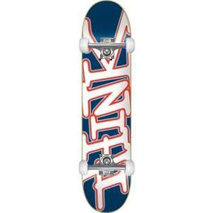 Think Tag Blue, Red & White Complete Skateboard   7.8 W 