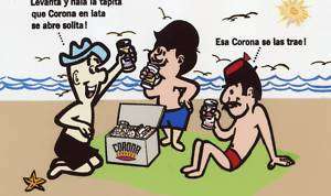 Puerto Rico Cerveza Corona Cantalicio Beach Scene  