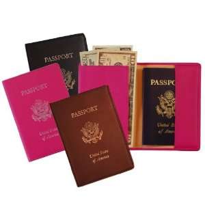   Foil Stamped Rfid Blocking Passport Jacket   Black