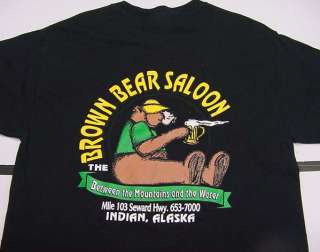 BROWN BEAR SALOON BAR BETWEEN THE MOUNTAIN & WATER INDIAN ALASKA T 