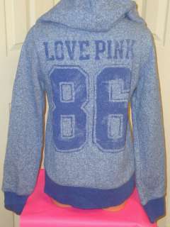   Secret LOVE PINK 86 Hoodie Sweater Sweatshirt Top L Large NWT  