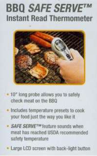 New Polder BBQ Safe Serve Instant Cooking Thermometer  