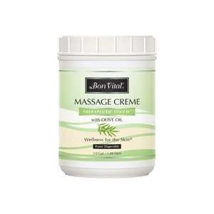  Therapeutic Touch Massage Cream, Half Gallon Jar Enriched 