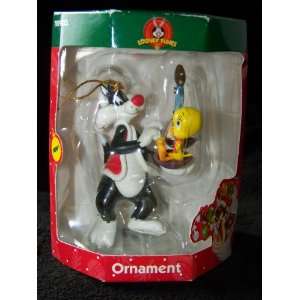   Tunes Christmas Ornament with Sylvester and Tweety
