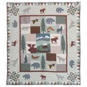 C Applique I Theme Mountain Whispers Quilt Queen 85x 95 