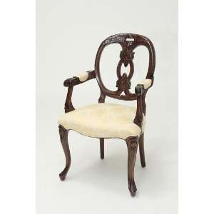  French Medallion Back Biola Armchair