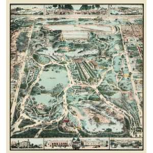  Birds eye View of Central Park   Circa 1859