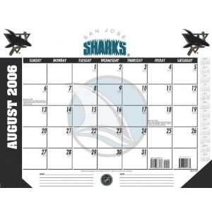  San Jose Sharks 22x17 Academic Desk Calendar 2006 07 