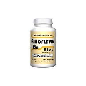 Riboflavin Vitamin B2, 25 mg 100 capsules, Jarrow Formulas