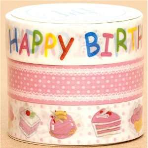  Sticky Tape set Happy Birthday Cake Toys & Games
