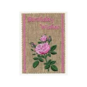  Card Note B Embroidery/Birthday Wishes Flower Everything 