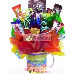  Birthday Party Fun Mug Candy Bouquet for HER