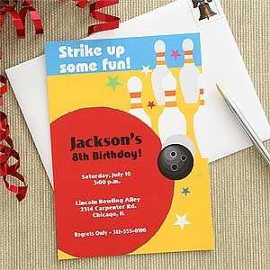  Personalized Bowling Party Invitations Health & Personal 
