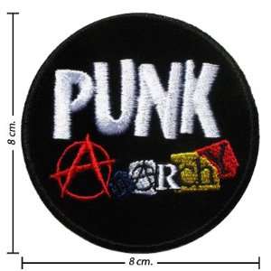 3pcs Punk Anarchy Music Band Logo I Embroidered Iron on Patches Kid 