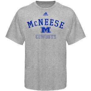  adidas McNeese State Cowboys Ash Practice T shirt Sports 