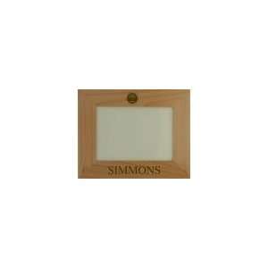 Simmons College Wood Picture Frame 5x7