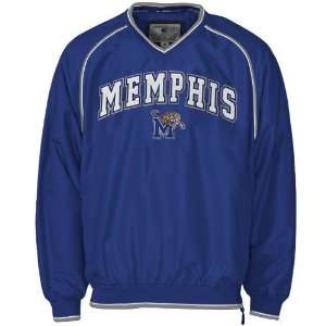  Memphis Tigers Royal Blue Stratus Pullover Jacket Sports 