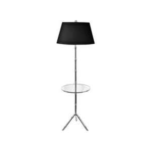  Lamp Works 920 Polished Nickel Bamboo Floor Lamp with 