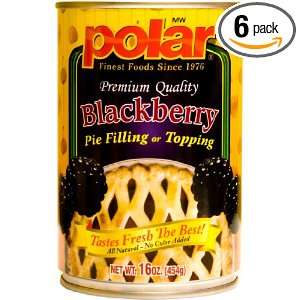 MW Polar Foods Blackberry Pie Filling, 21 Ounce Cans (Pack of 6)