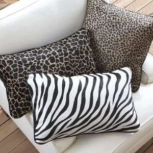  Sonoma Home Faux Animal Pillow, Kidney, Giraffe, Black