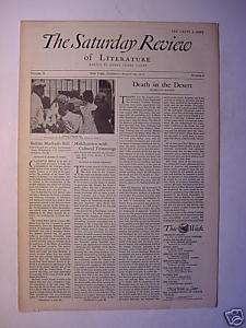 SATURDAY REVIEW August 26 1933 EDA LOU WALTON +++  
