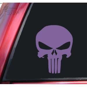  Punisher 2K Skull Vinyl Decal Sticker   Lavender 