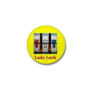  Lady Luck 777 Sports Mini Button by  Patio, Lawn 