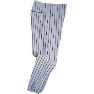   Pinstripe Baseball Pants   Small Gray / Black   Youth Baseball Pants