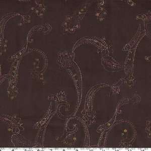   Sequin Paisley Black Fabric By The Yard Arts, Crafts & Sewing