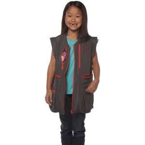 Rufus Roo The BIG Pocket Travel Vest in GREY Red Zip   Child Size 