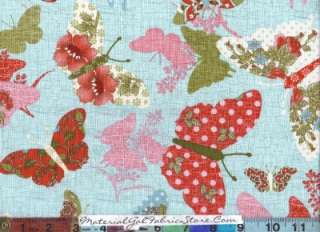 Marcus Flutter & Flowers Fabric ~ 12 Fat Quarters F/Q  
