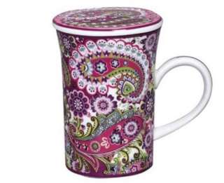 NEW Vera Bradley Very Berry Paisley Covered Coffee Mug  