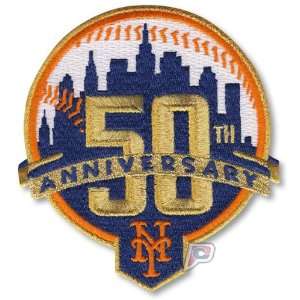  2012 New York Mets 50th Anniversary Patch Sports 