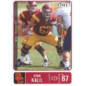  2007 Sage HIT 37 Ryan Kalil RC ( USC C ) NFL Rookie 