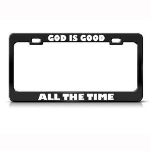  God Is Good Religious Metal license plate frame Tag Holder 