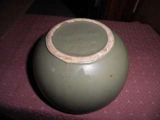 Floraline Vase by McCoy Avocado Green #404 made in USA ~ measurements 