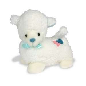  Plush 8.5 Lamb with Blue Ribbon Toys & Games