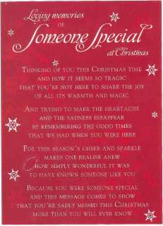 Loving memories of Someone Special at Christmas