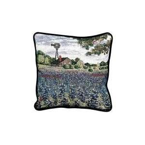  Texas Bluebonnets Decorative Accent Throw Pillows 17 x 