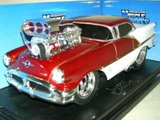 56 OLDS 88 IN RED & WHITE BACK MUSC.MACH.MIB118  
